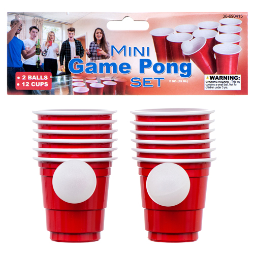 Toy Mini Game Pong Set 14pc #61250