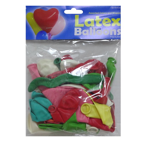 Party Latex Balloons 3.2oz Asst Clrs-whole