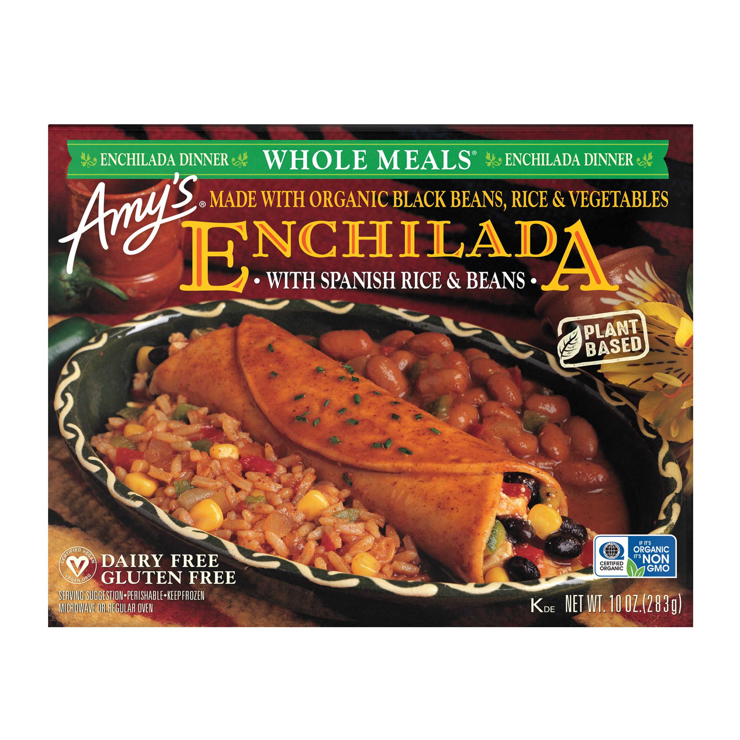 Amy's Whole Meals Enchilada, With Spanish Rice & Bean