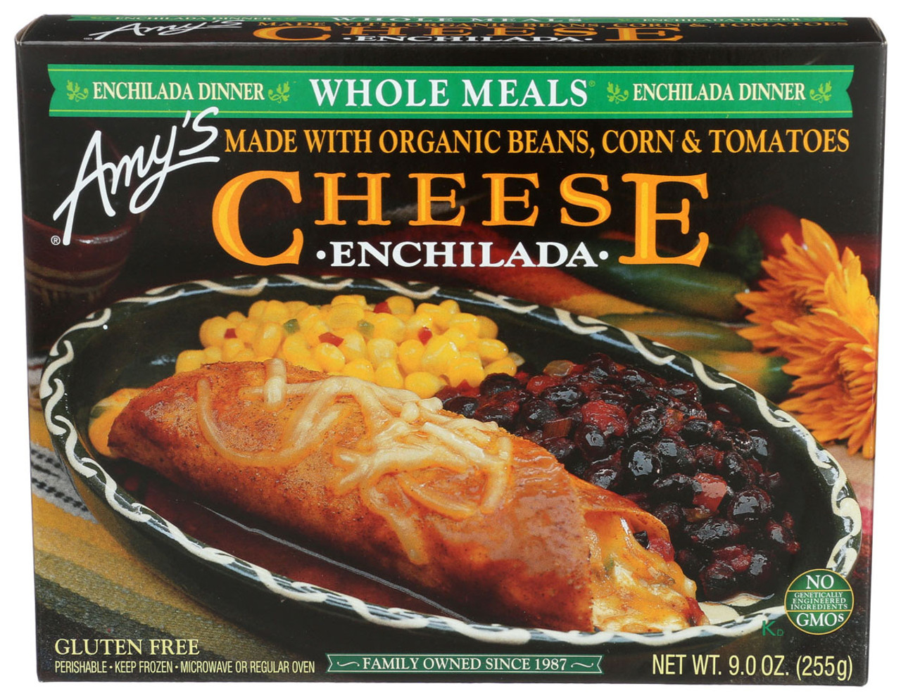 Amy's Frozen Whole Meals, Cheese Enchilada, Gluten Free, 9 Oz