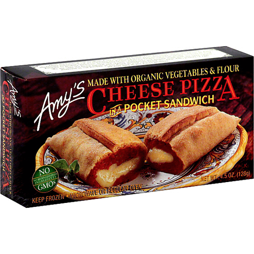 Amy's Cheese Pizza In A Pocket Sandwich, 4.5 Oz