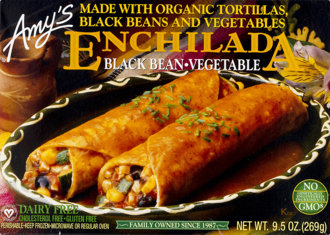 Amy's Organic Black Bean & Vegetable Frozen Enchilada - 9.5oz