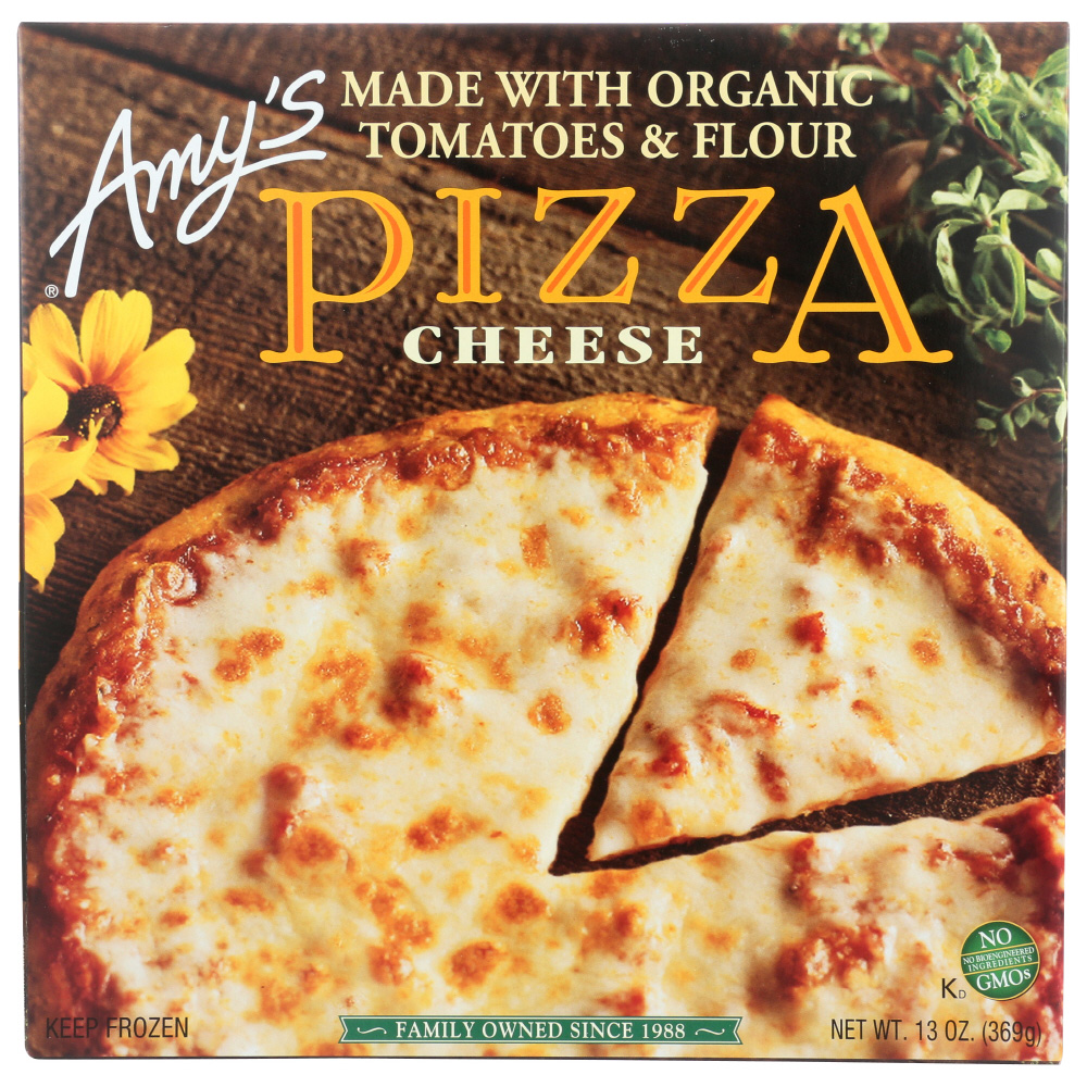 Amy's Pizza, Hand-Stretched Wheat Crust, Cheese 13 Oz