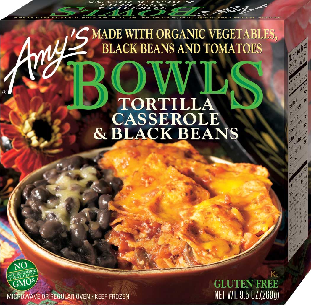 Amy's Tortilla Casserole & Black Beans Bowl Frozen Meal