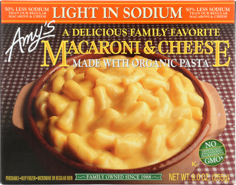 Amy's Macaroni & Cheese, Light In Sodium