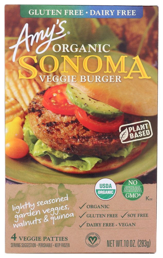 Amy's Veggie Burger, Sonoma, Organic