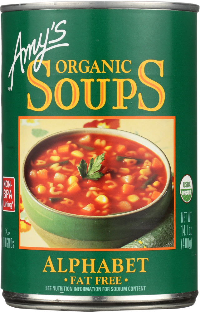 Amy's Organic Fat Free Alphabet Soup 14 Oz