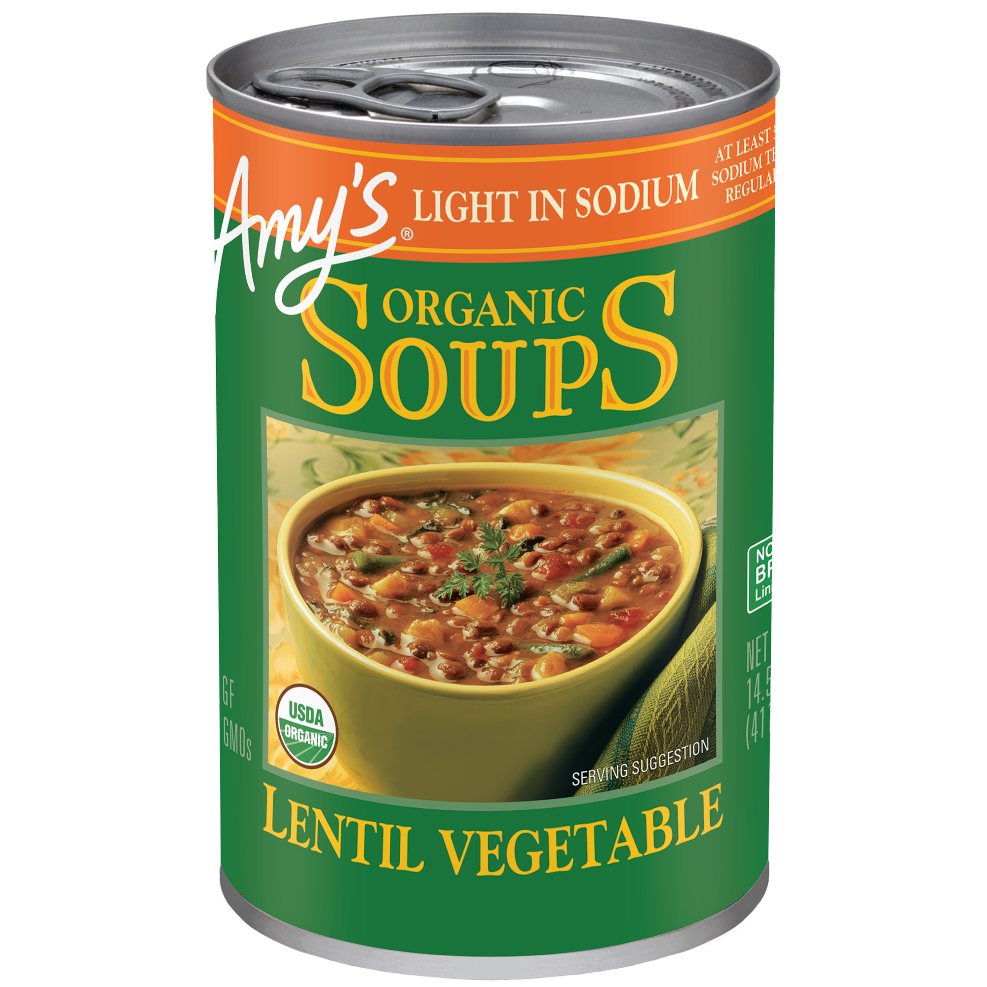 Amy's Organic Lentil Vegetable Soup, Light In Sodium, 14.5 Oz