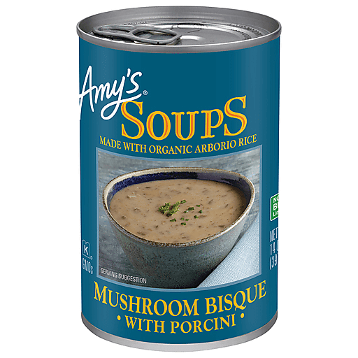 Amy's Soups, Mushroom Bisque With Porcini, 14 Ounce
