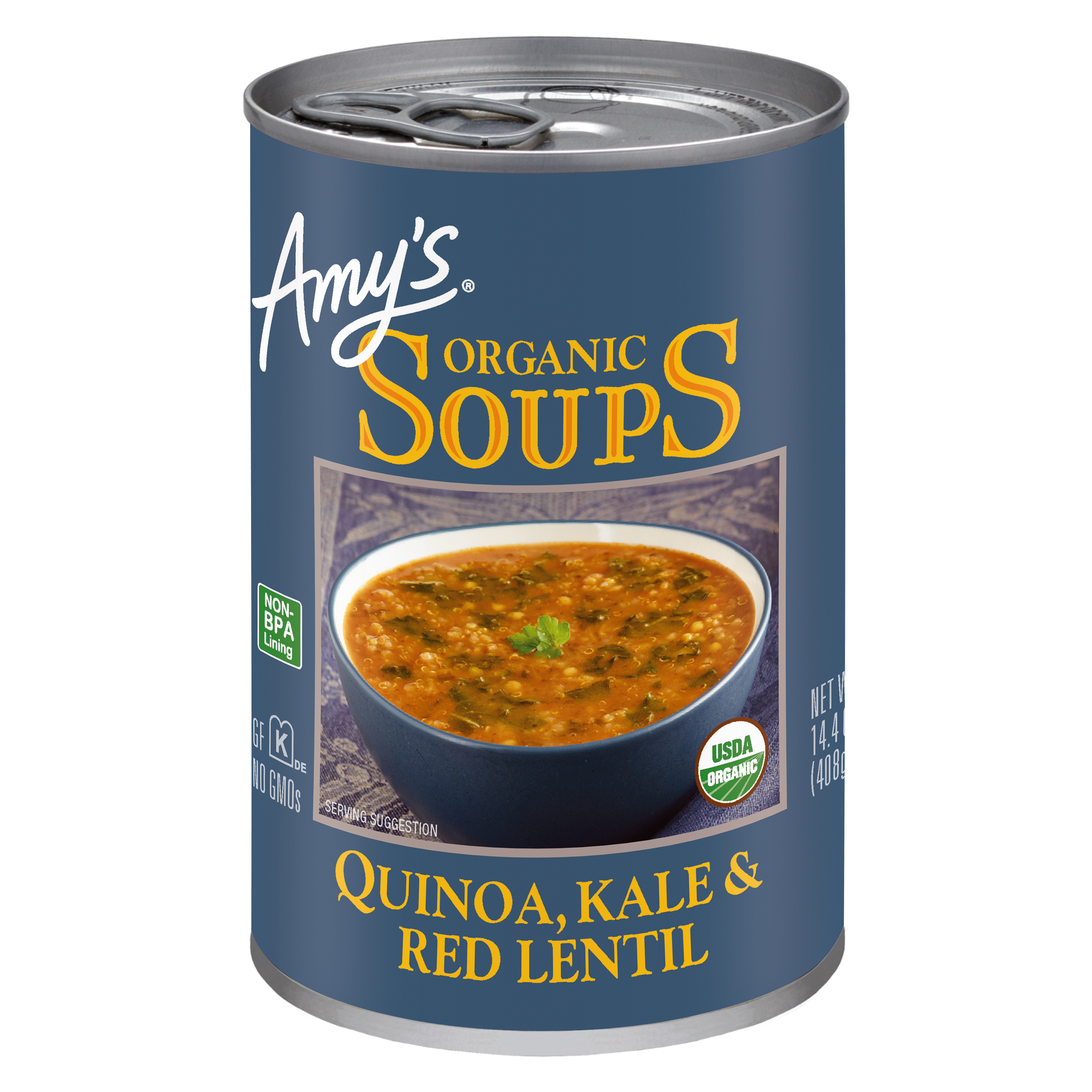 Amy's Organic Soups Quinoa Kale And Red Lentil Soup
