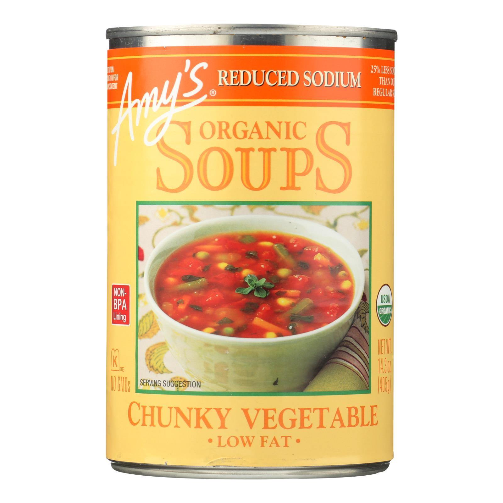 Amy's Organic Reduced Sodium Low Fat Chunky Vegetable Soup
