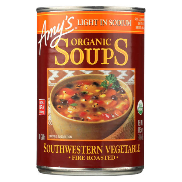 Amy's Light In Sodium Fire Roasted Southwestern Vegetable Soup