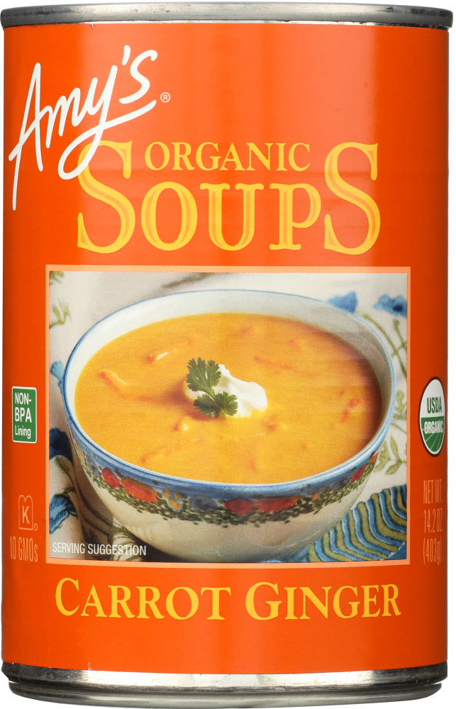 Amy's Soup Carrot Ginger Organic, 14.2 Oz