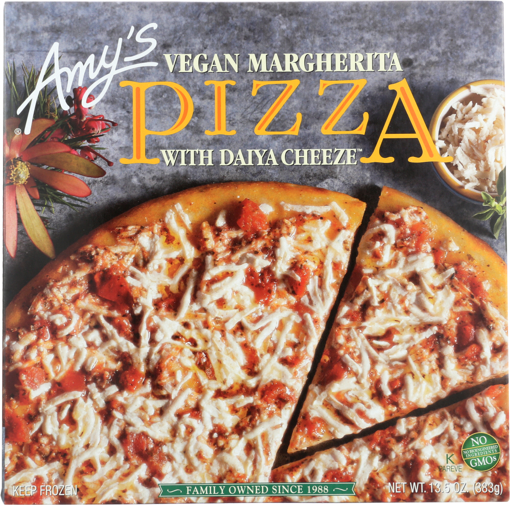 Amy's Vegan Margherita Pizza With Daiya Cheese 13.50 Oz
