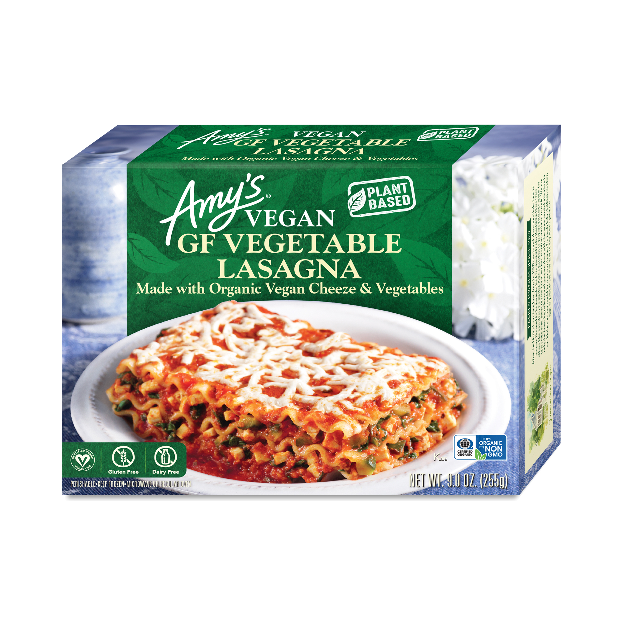 Amy's Vegan Gluten Free Vegetable Lasagna Frozen Meal