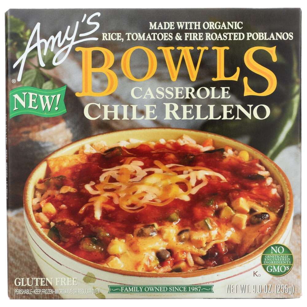 Amy's Chile Relleno Casserole Bowl 9 Oz