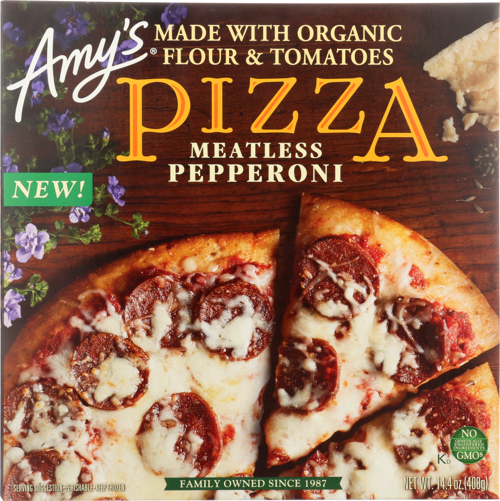 Amys Meatless Pepperoni Pizza - 14.4 Oz