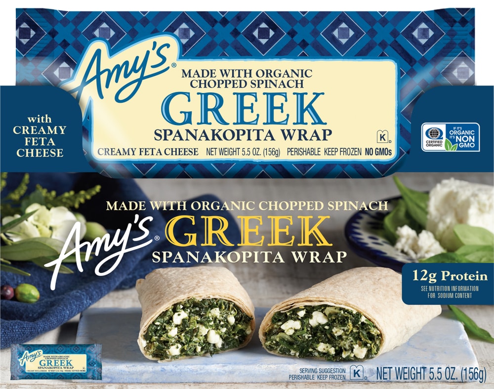 Amy's Greek Spanakopita Wrap 5.5 Oz