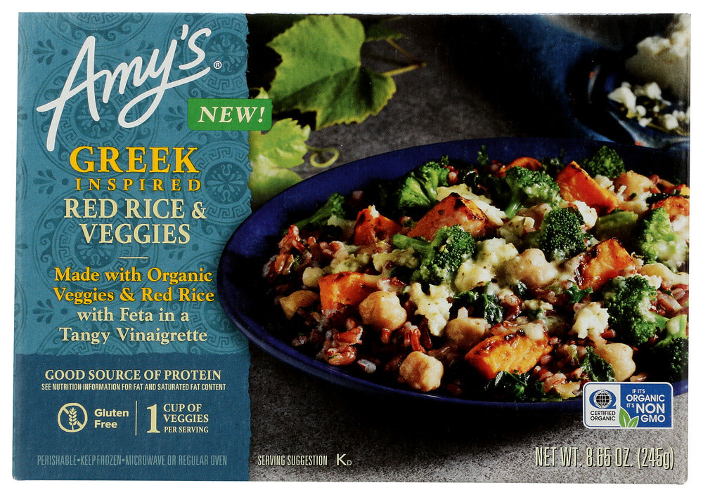 Amy's Red Rice & Veggies, Greek Inspired 8.65 Oz