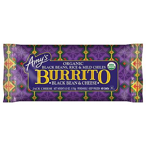 Amy's Organic Black Bean & Cheese Burrito