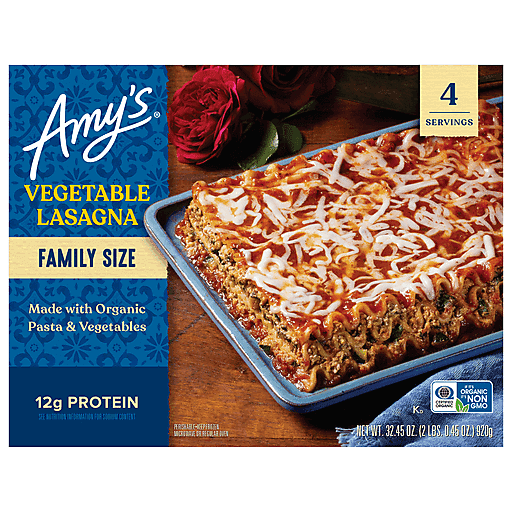 Amy's Kitchen (inactive) Vegetable Lasagna Family Size Frozen Meal