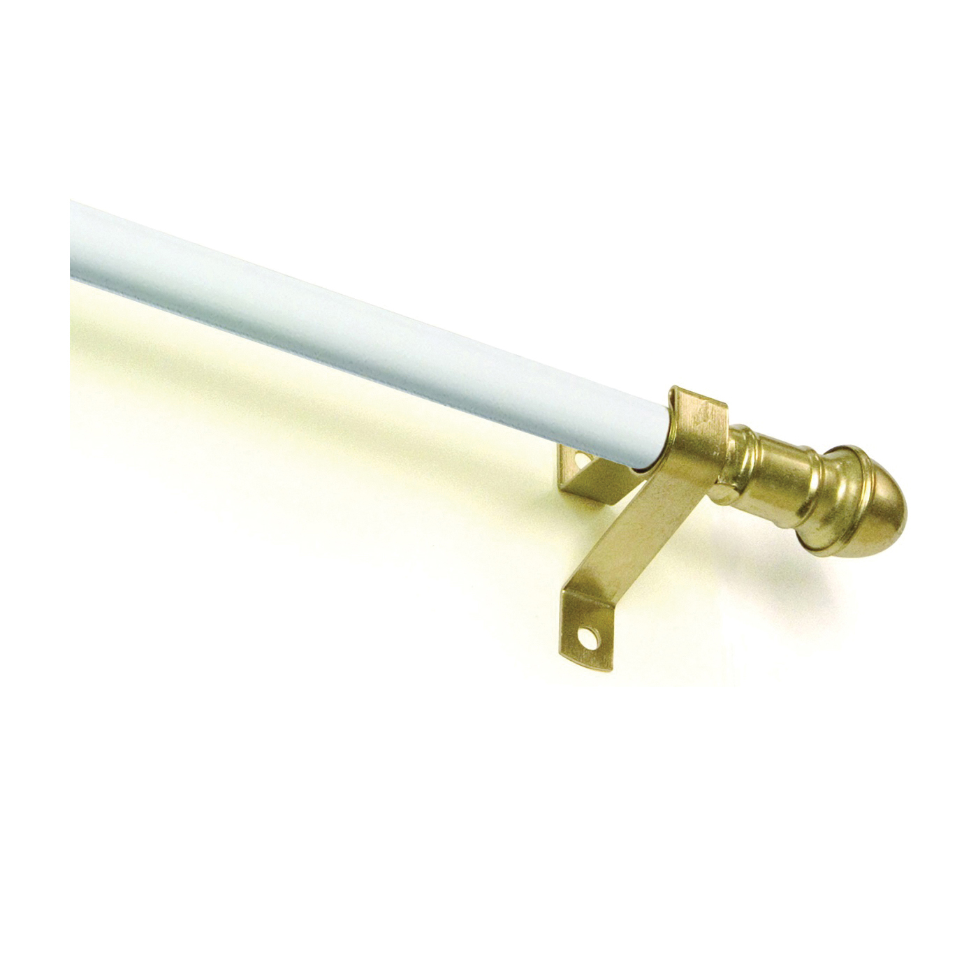 Kenney KN386/1 Adjustable Cafe Rod, White, 28" To 48"