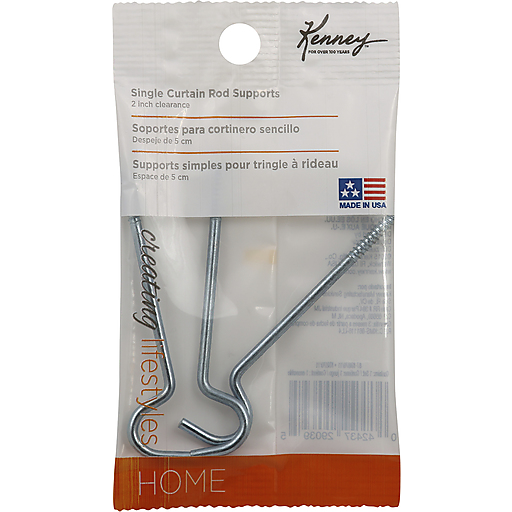 Kenney KN870-11 Single Curtain Rod Support