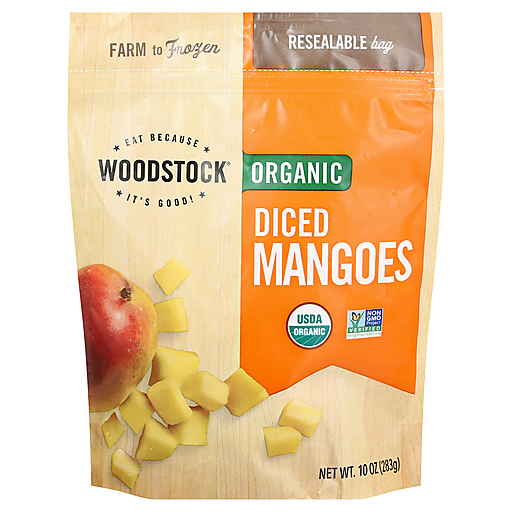 Woodstock Organic Diced Mangoes 10 Oz