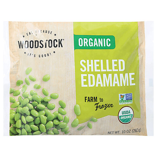 Woodstock Organic Frozen Edamame Shelled 10 Oz