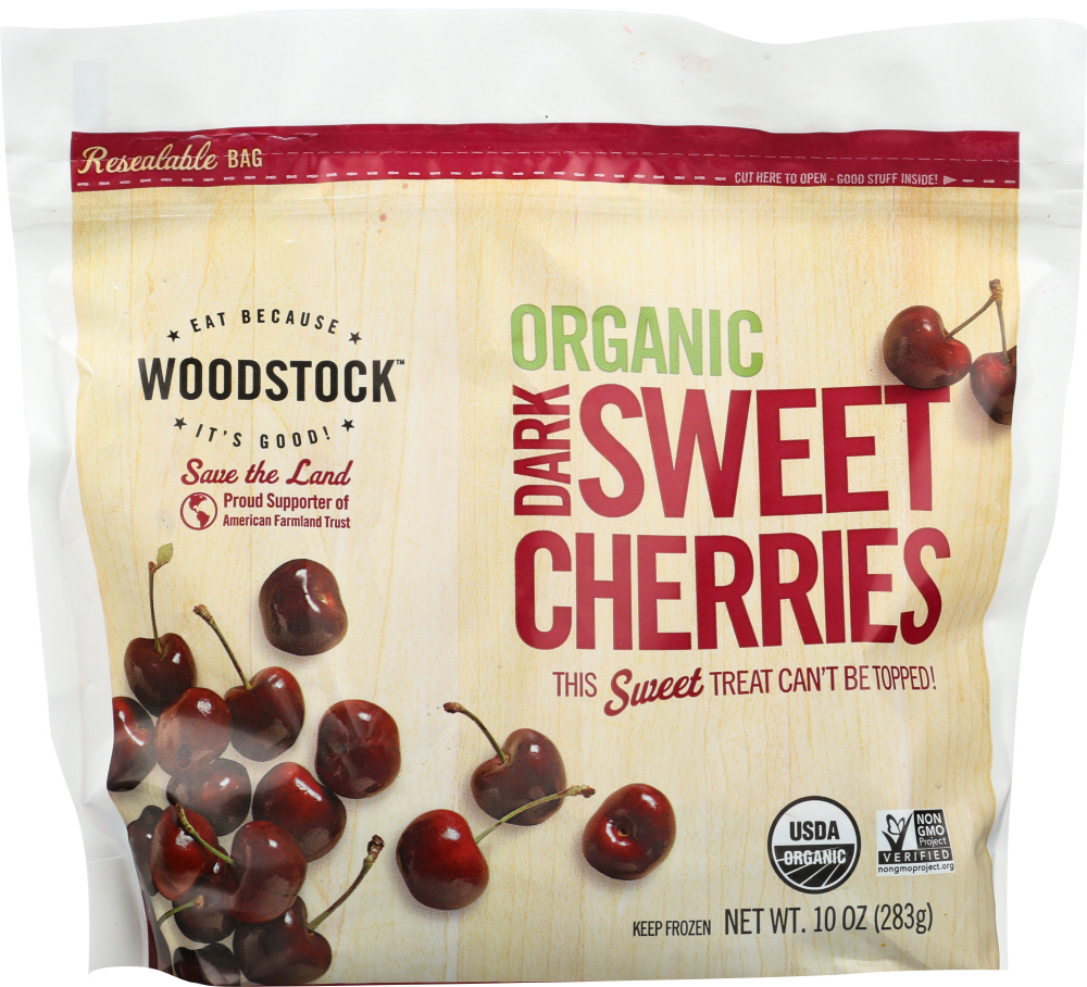 Woodstock Organic Frozen Dark Sweet Cherries, 10 Oz