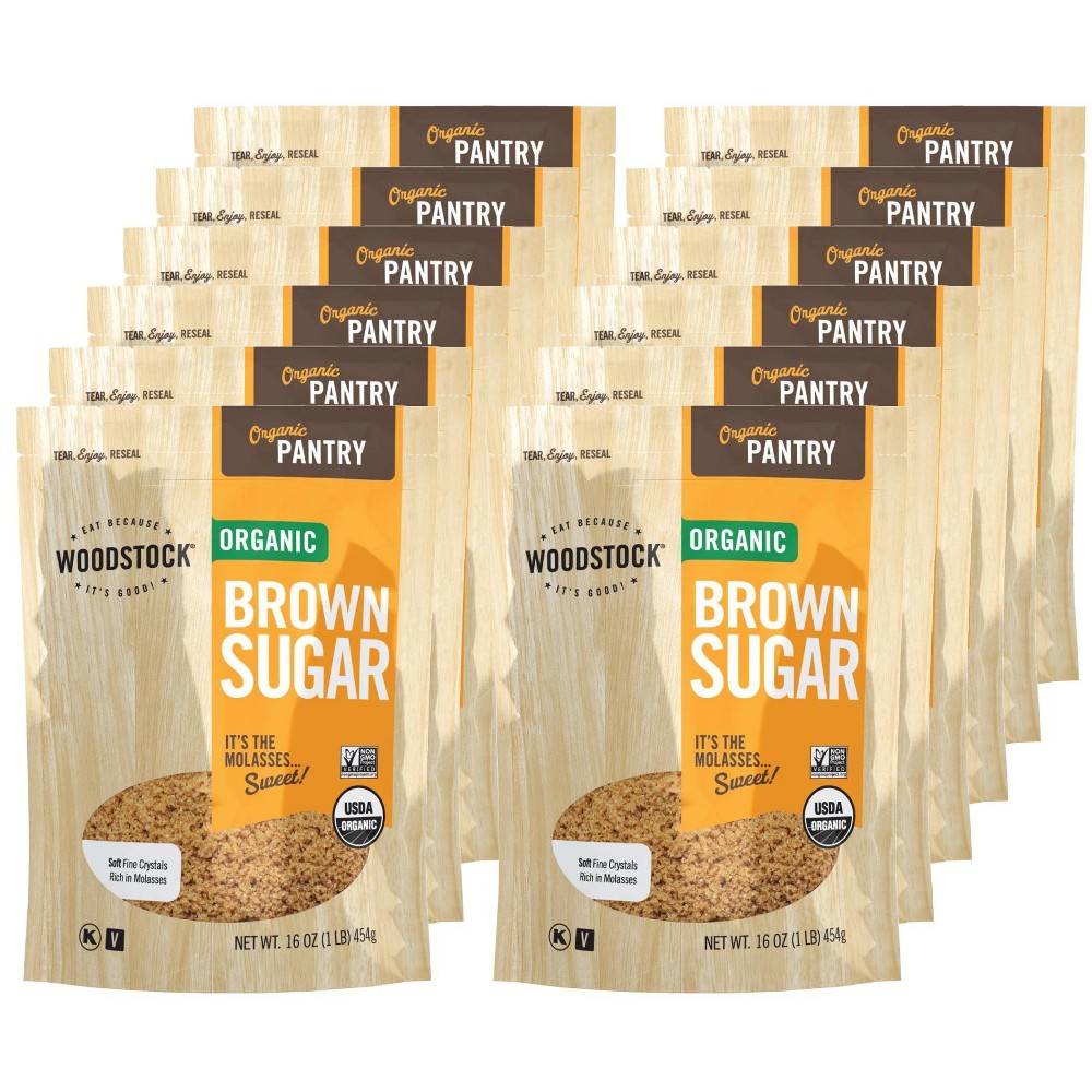 Woodstock Organic Brown Sugar - Case Of 12/16 Oz
