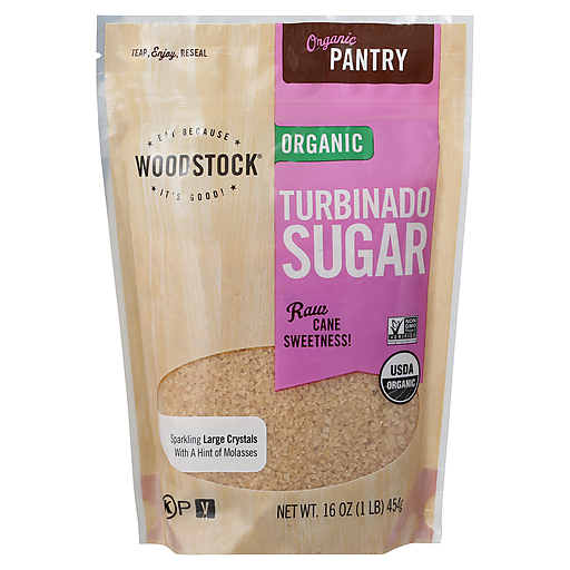Woodstock Organic Turbinado Sugar - Case Of 12/16 Oz