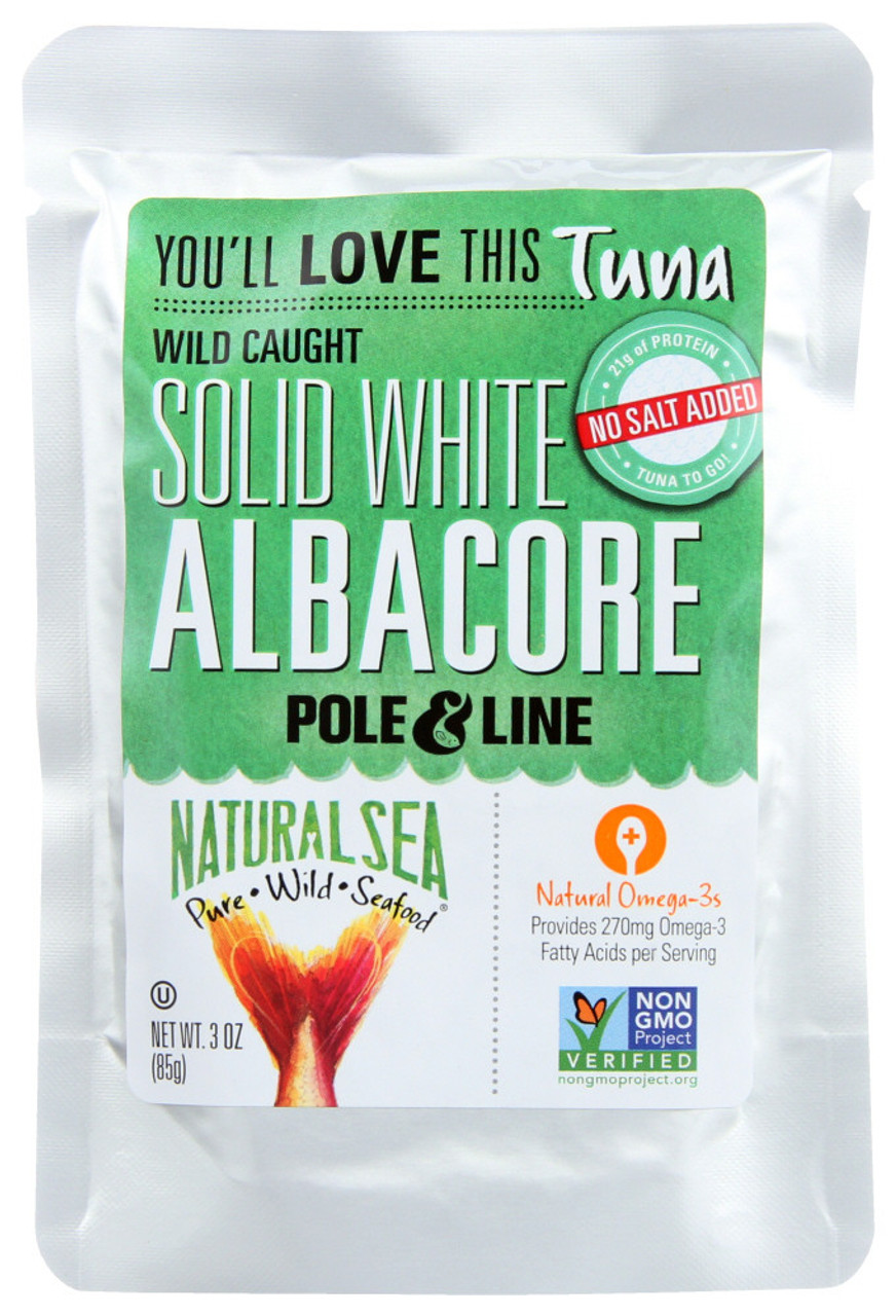Natural Sea Wild Albacore Tuna Pouch - Unsalted - 3 Oz