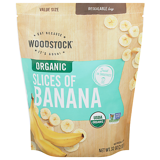 Woodstock Organic Value Size Slices Of Banana 32 Oz