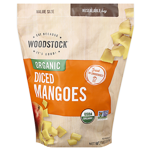 Woodstock Organic Value Size Diced Mangoes 32 Oz