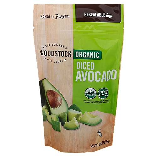 Woodstock Avocado, Organic, Diced 10 Oz