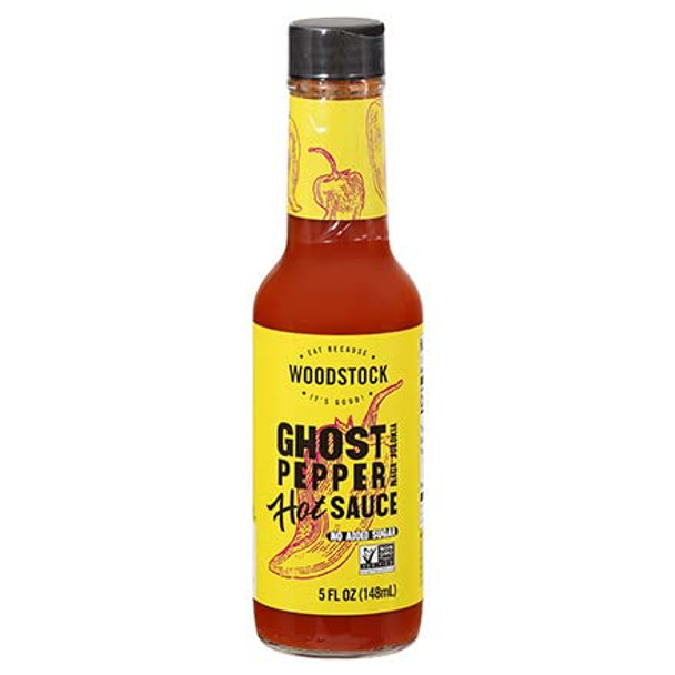 Woodstock Ghost Pepper Hot Sauce 5 Oz