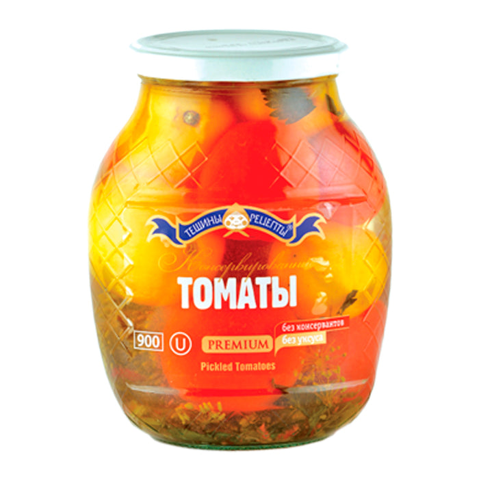 Teshcha's Recepies Premium Tomatoes Red Marinated 900ml (Teshin Recept)