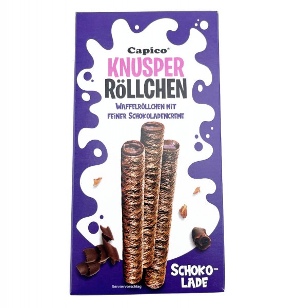 Capico Knusperröllchen Schokolade 75g