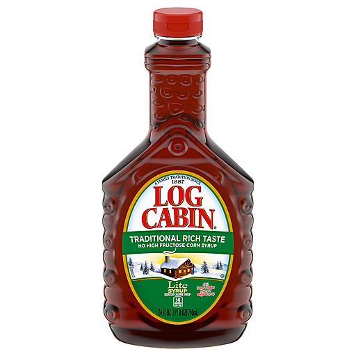 Log Cabin Lite Syrup 24 Fl. Oz. Bottle