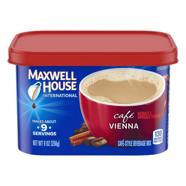 Maxwell House International Vienna Cafe Beverage Mix, 9 Oz Canister