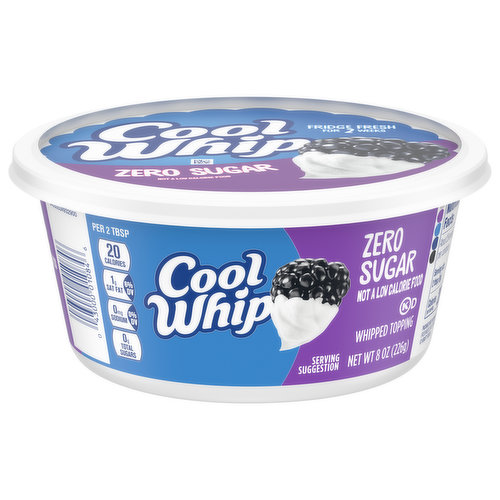 Cool Whip Zero Sugar Whipped Topping, 8 Oz Tub