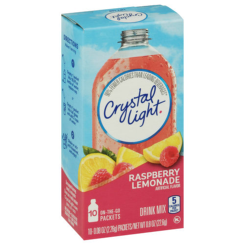 Crystal Light Drink Mix, Raspberry Lemonade, On The Go Packets