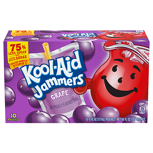 Kool-Aid Jammers Grape Flavored Drink 6 Fl Oz 10 Ea Box
