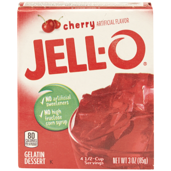 Jell-O Cherry Gelatin Dessert 3 Oz
