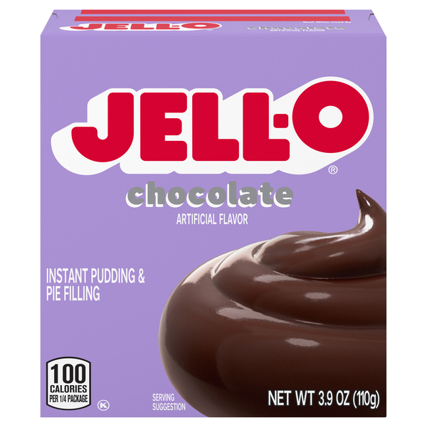 Jell-O Chocolate Instant Pudding & Pie Filling Mix, 3.9 Oz Box