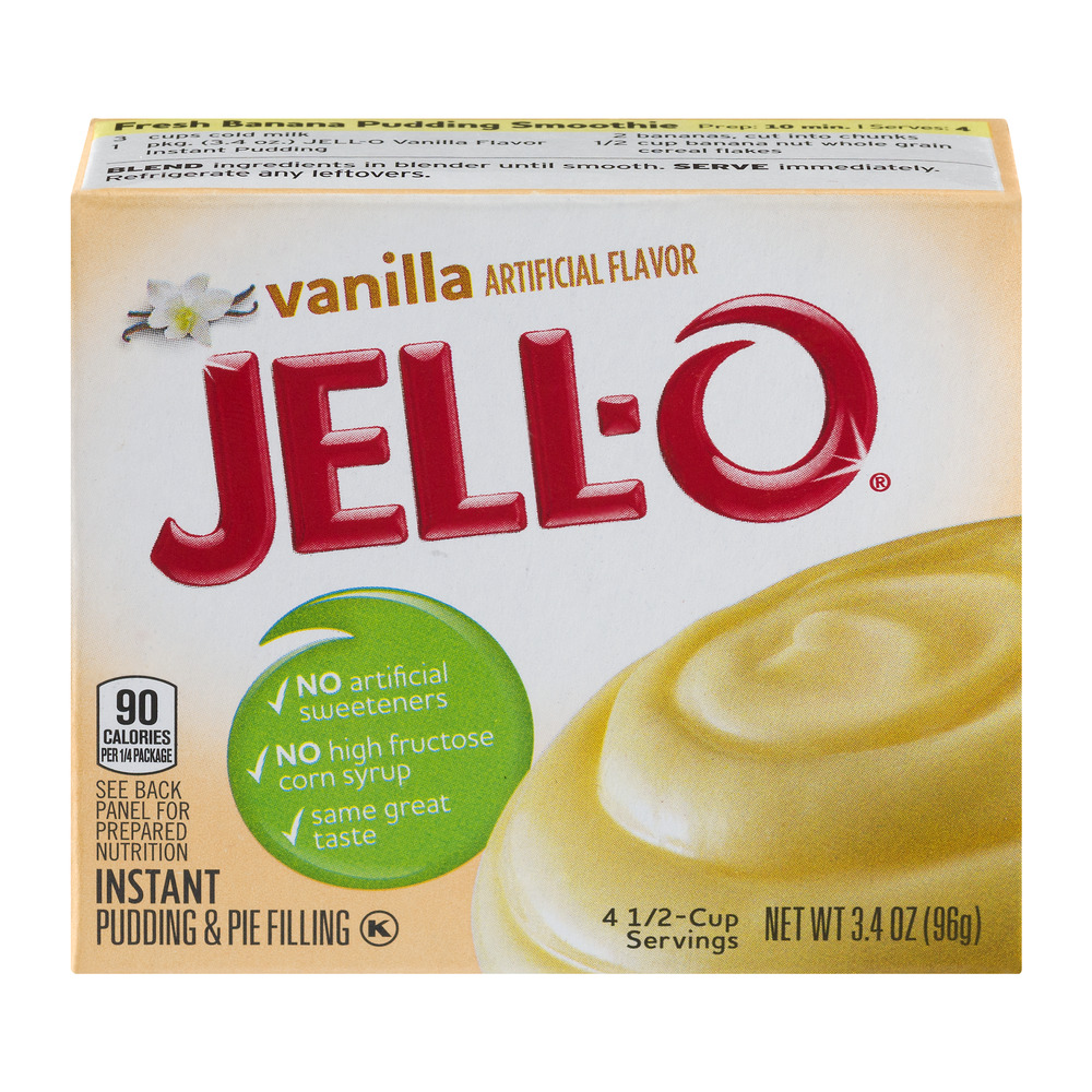 Jell-O Vanilla Instant Pudding & Pie Filling Mix, 3.4 Oz. Box