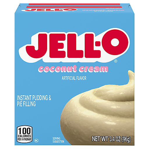 Jell-o Coconut Cream Instant Pudding & Pie Filling Mix, 3.4 Oz Box
