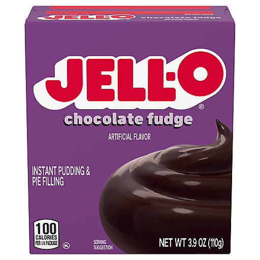 Jell-O Chocolate Fudge Instant Pudding & Pie Filling Mix, 3.9 Oz Box