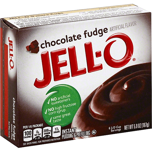 Jell-O Chocolate Fudge Instant Pudding & Pie Filling Mix